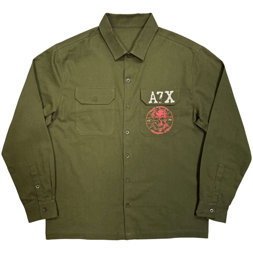 Avenged Sevenfold - Skull Emblem Shirt - Groen